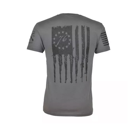 Dark Gray | Grunt Style | Rifle Flag Tee | Size: XL - Picture 1 of 4